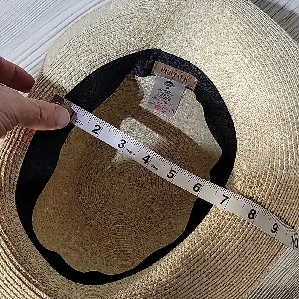 Furtalk Bow Detail Medium Brim Floppy Hat - Picture 7 of 8